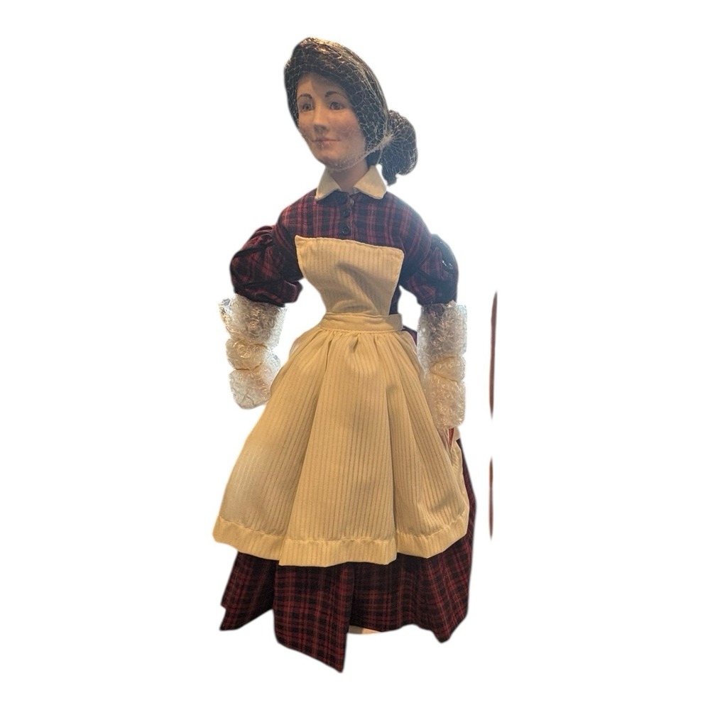 Florence Nightingale Style‎ Nurse Doll w/ Red Cross Flag & Accessories